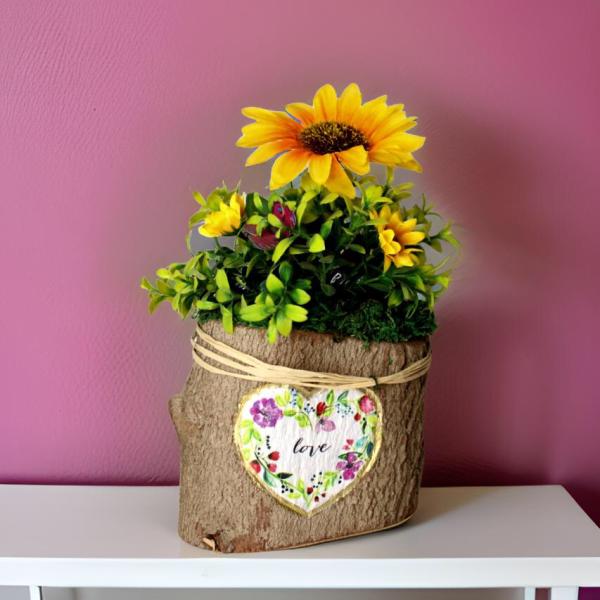 بوت جزع شجر طبيعي