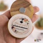 كوستر خشب طبيعي مغناطيس